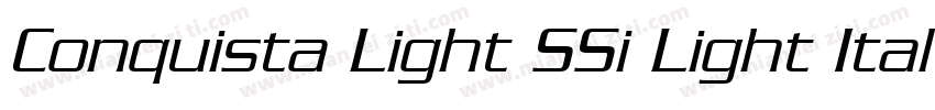 Conquista Light SSi Light Italic字体转换